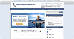 Desktop Screenshot of californiafishinglicense.org