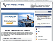 Tablet Screenshot of californiafishinglicense.org